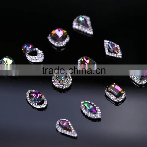 2016 New & Fashion Colorful Nail Art Alloy Rhinestone Decoration New Nail Crystal photo-2