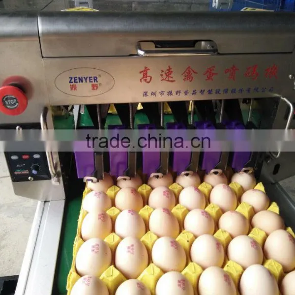 Energy Saving Tastble Inkjet Date Egg Printing Machine Egg Coder