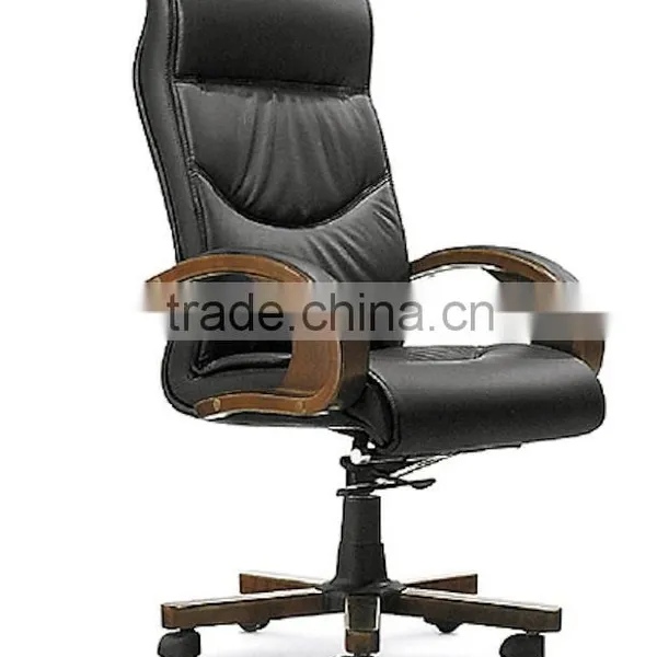 Wooden armrest leather office chairs adjustable armrest GZH-SJ1008AH