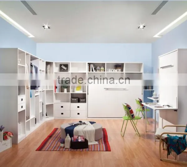 Hot Sale Untique Whole Bedroom Set Stylish Multifunction Furniture Set Bedroom Furniture Set With Hidden Twin Beds and Wardrobe
