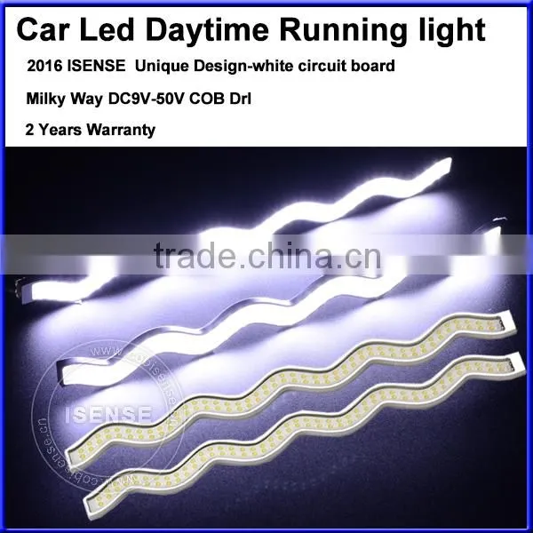 IP 68 400 Lumen Black Board 17cm 12V Led Daytime Running Light COB Car Led DRL photo-3
