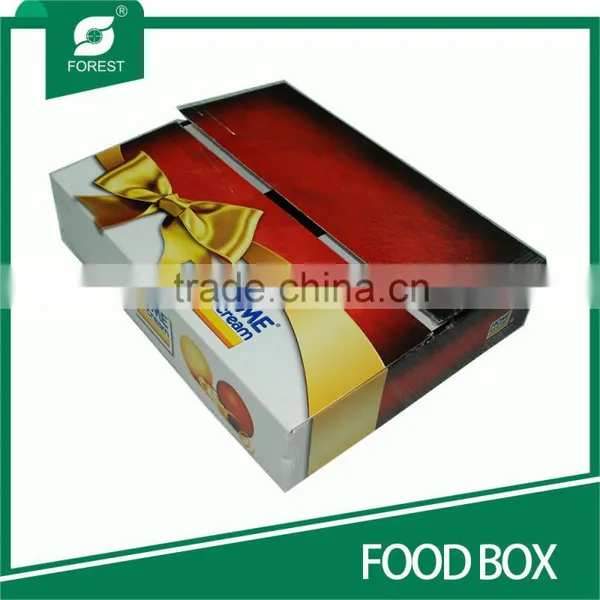 DISPOSABLE CUSTOM PRINT CORRUGATED FOOD BOX FOR ICE CREAM photo-2