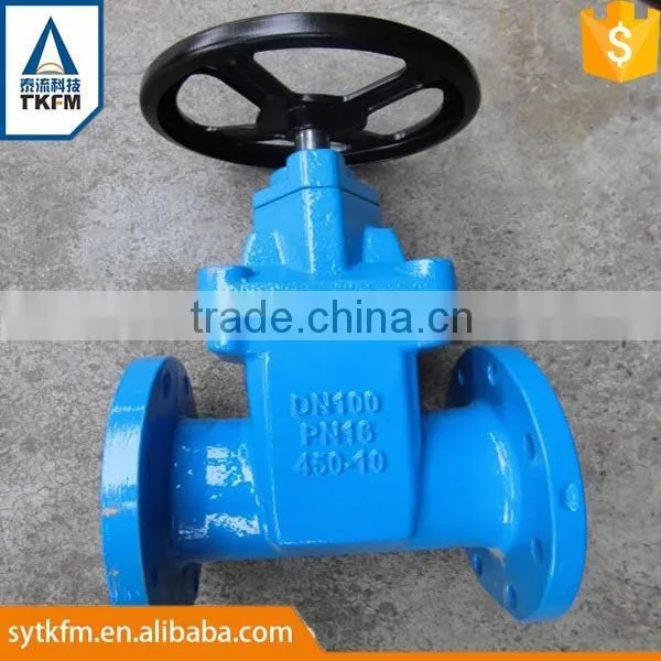 2015 TKFM Water Pipeline Use Flange Connection Dn150 Electric Gate Valve A216 Wcb photo-2