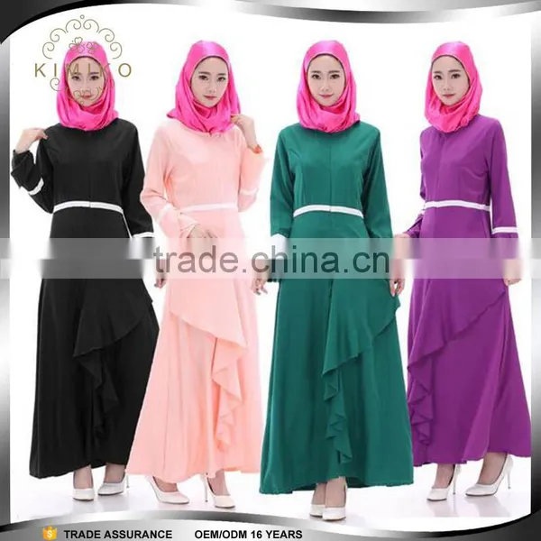 Elegant Dubai Abaya Wholesale Islamic Maxi Dress Abaya