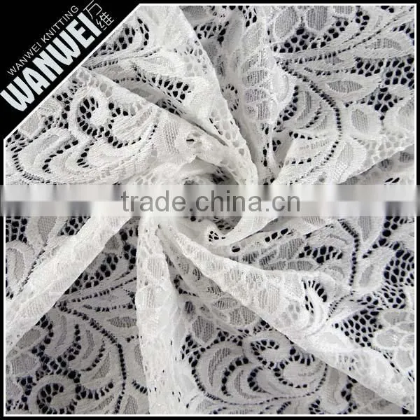Chrysanthemum Flower Elastic Bright Fabric Manufactur Selling Spandex Nylon Lace Fabric Wholesale K-166 photo-4