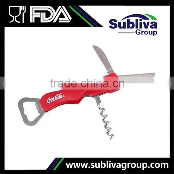 2016 Manufacturer 4 In 1 Finger Groove Waiter's Corkscrew