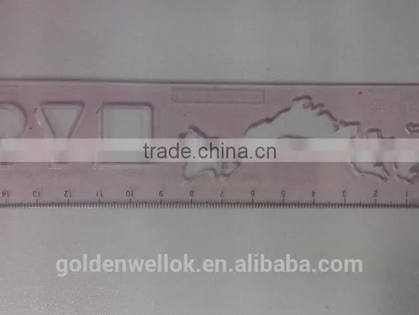 15cm plastic scale ruler for students