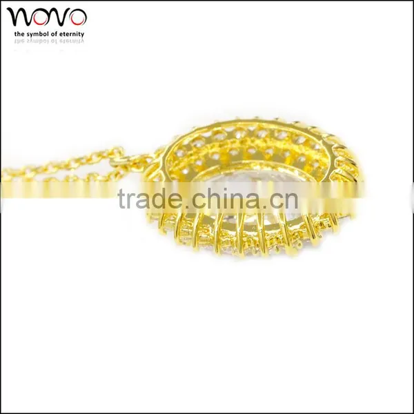Fashion Handwork Crystal Brass Jewelry Necklace photo-3