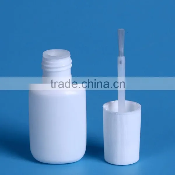 White Nail Glue Bottle With Brush