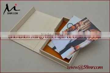 Wedding Fabric Linen Special Paper Photo Storage Box photo-5