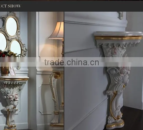 Classical Bedroom Furniture- Royalty Classic Solid Wood Handcraft Console Table photo-4