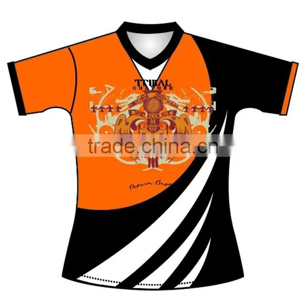 New Arrival 100% Polyester Subliamtion Custom Rugby Jersey photo-6