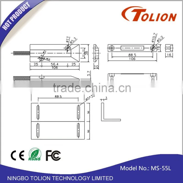 Good Supplier Anti Theft Gray Magnetic Door Locks photo-2