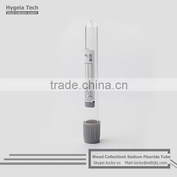 Hospital Used Gray Cap Top Blood Vacutainer Test Tubes With CE and ISO photo-2