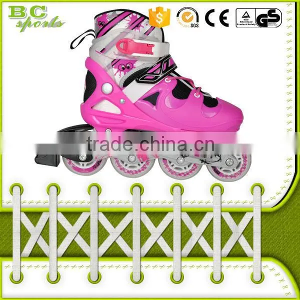 Kids Cheap Pink Blue Bearing Roller Skates Roller With ce Certificate photo-5