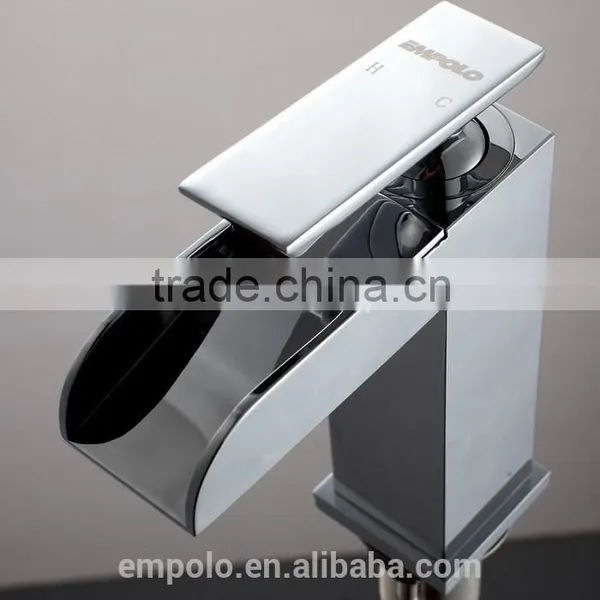 Bathroom Square Style Waterfall Brass Faucet 81 1101 photo-3