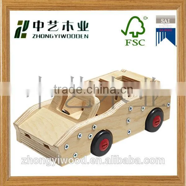 High Quality Home Decor DIY Wooden Car photo-5
