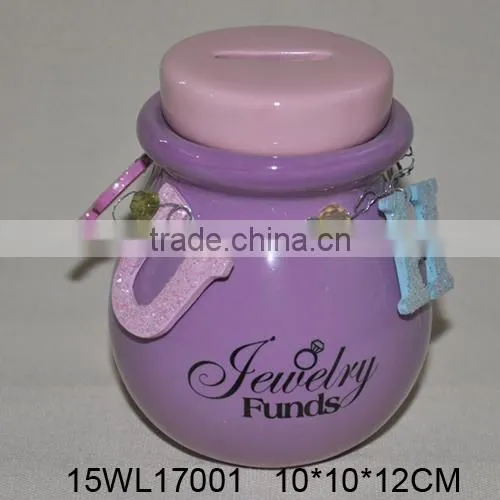 Wholesale Simple Ceramic Cash Box,ceramic Piggy Box,ceramic Money Box,ceramic Coin Box photo-2