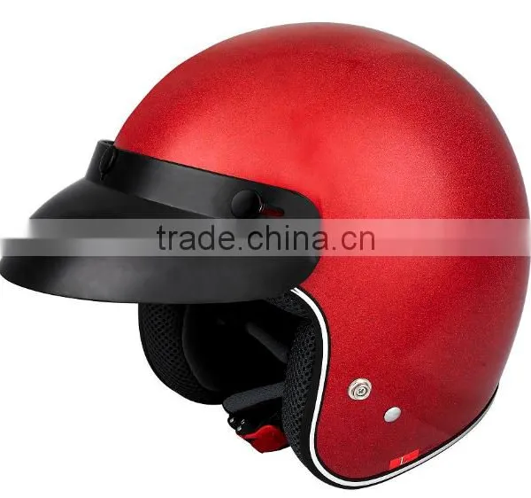 Flash Red Color Newest Models Half Face Motorcycle Helmet-glass Fiber
