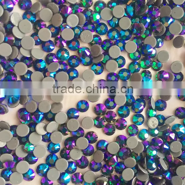Euro Hotselling High Quality Strong Glue 5mm Emerald AB Scarf Hotfix Rhinestone photo-2
