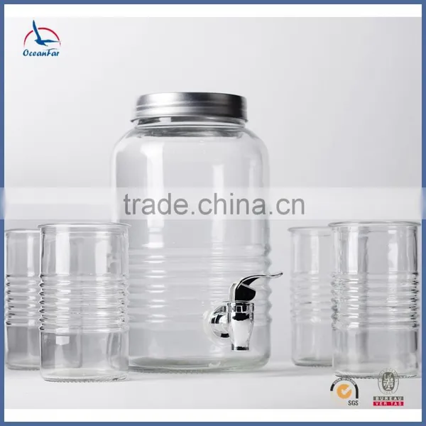 3.7L Glass Drink Beverage Dispenser Water Dispenser With Tap photo-4