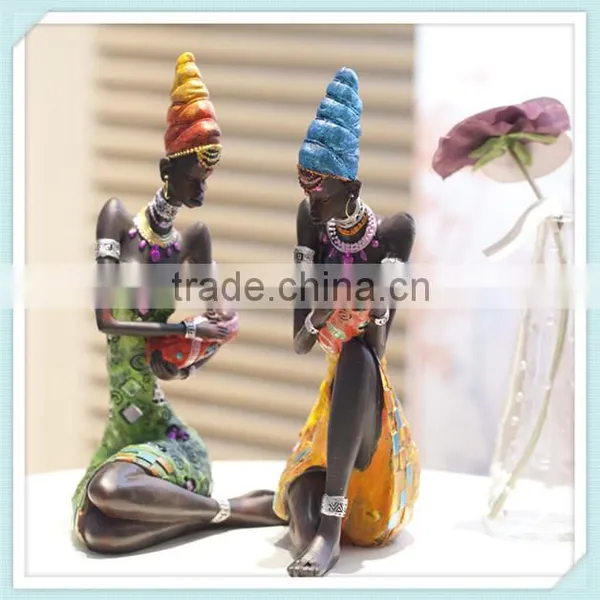 Polyresin African Mother Figurine Holy Family Figurine for Home Decoration photo-3