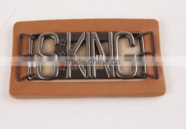Custom Embossed Jeans pu Imitation Leather Labels photo-3