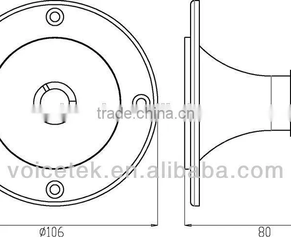 PAH-2502N 15-20K Hz Lower Frequency High Quanlity Top Tec Audio Speaker photo-2