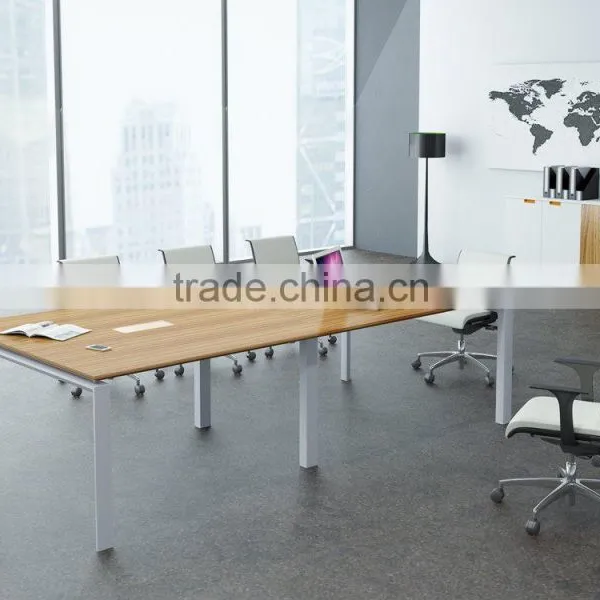 Modern Style Medium Size Conference Table With Metal Legs photo-6