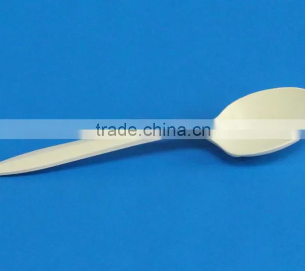 100%biodegradable Compostable Spoon, FDA Corn Starch 6 Inch Spoon, 13cm Length Spoon