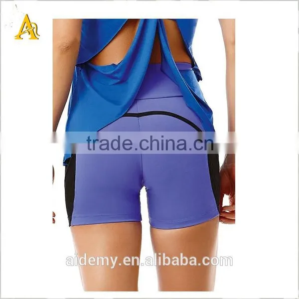 Custom Running Spandex/cotton Short Design Marathon Training Gym Yoga Shorts