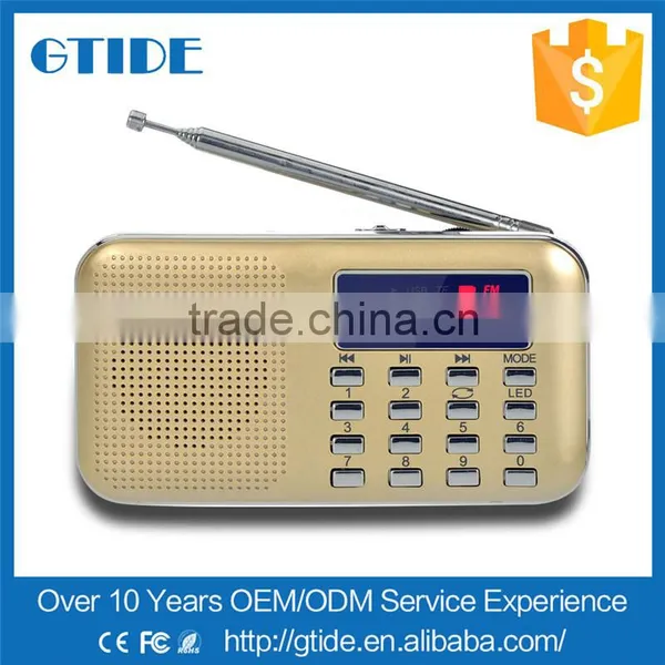 Red Portable Better Air Band Radio Transmitter Price Y-896 LED Light Retro Radio photo-2