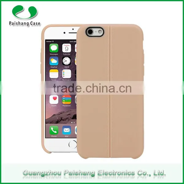 Supply All Kinds of Mobile Phone Case Soft TPU Leather Pattern Finish Cell Phone Back Cover for Apple Iphone 6s / 6