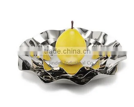 3 Tier Fruits Cakes Desserts Plate Stand Stainless Steel Plates photo-4