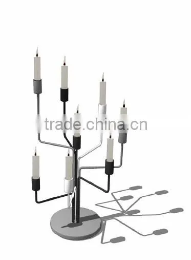 Made in China Most Popular Wedding Favor and Home Decoration Black Metal Tree Shape Candle Holder photo-2