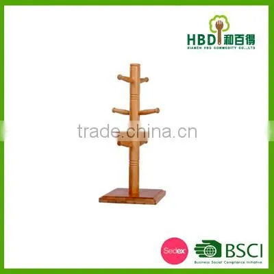 Wooden/ Bamboo Mug Tree Holder With Coasters /bamboo Cup Holder photo-4