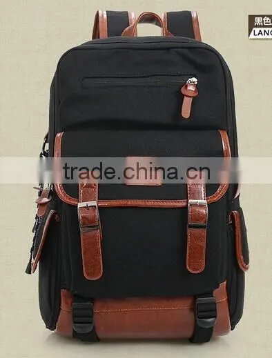 2016 Canvas Hiking Backpack, Mens Canvas Bag, Canvas Backpack photo-3