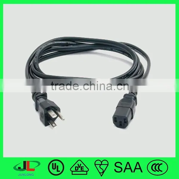 American 3 Prong Plug UL Approved 10A AC Male Plug With UL Power Lead photo-2