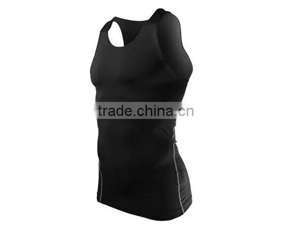 2015 New Products Gym Fitness T-shirt Quick Drying Men's Compression Fitness Clothes photo-5