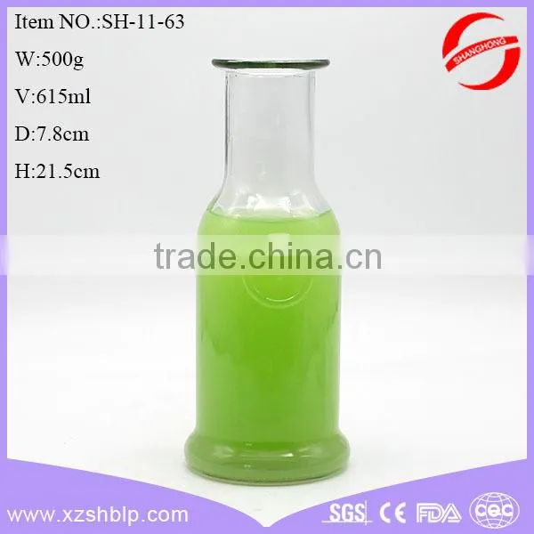 2016 New Style 315ml Beverage Glass Bottle for Juice With Screw Metal Lid photo-3