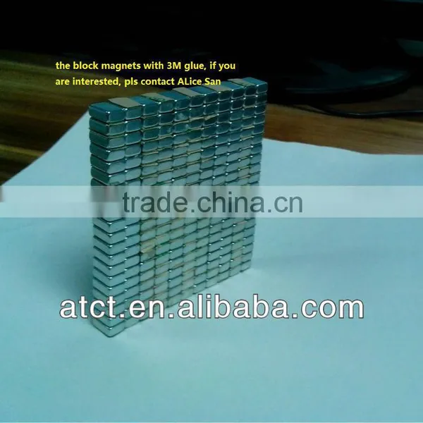 Permanent magnet with 3M glue,magnetic sensor