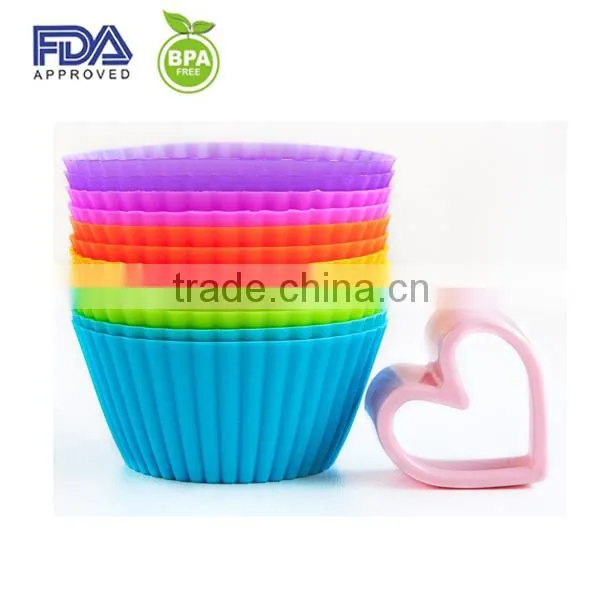 Food Grade Silicone Cup Cake Mould/silicone Cup Cake Cookie Cup/silicone Cup Cake photo-2