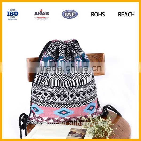 Wholesale Hot Sell Drawstring Sport Bag, Custom Promotional Nylon Drawstring Bag photo-6
