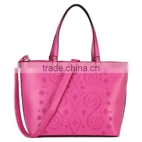 Fashion Ladies Embroideried Pu Handbag photo-6