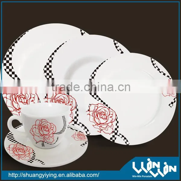 20pcs Porcelain Dinner Set in Square Shape Wwd-13408