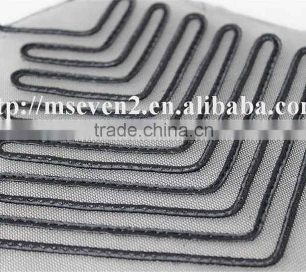 Hot Lace Embroidery Patch Trim in Black Color Shoulder Patches for Clothing photo-4