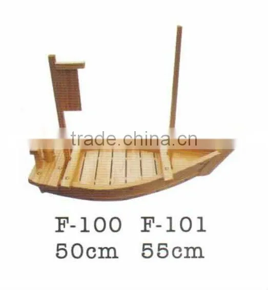 High Quality Pine Wood Sushi Boat Sushi Boat Wood Disposable Sushi Container photo-4