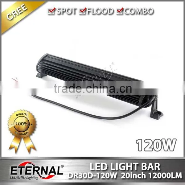 120W 22" 4x4 Racing Vehicles Excavator Forklift Mining Trucks Crane Bull Dozer Industrial Equipments Driving Led Light Bar photo-4
