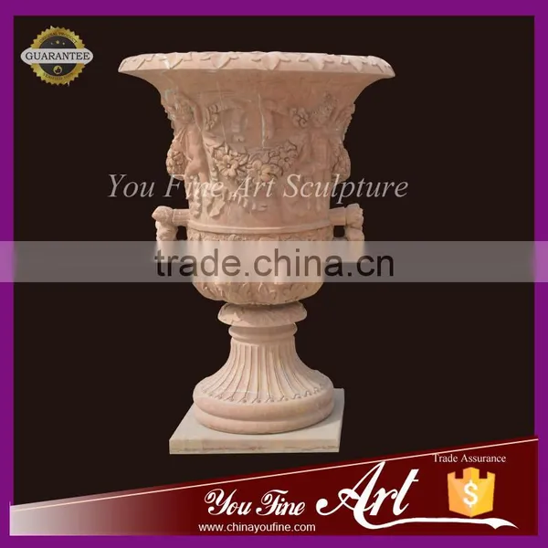 High Quality Handcarved Marble Flower Pot photo-4