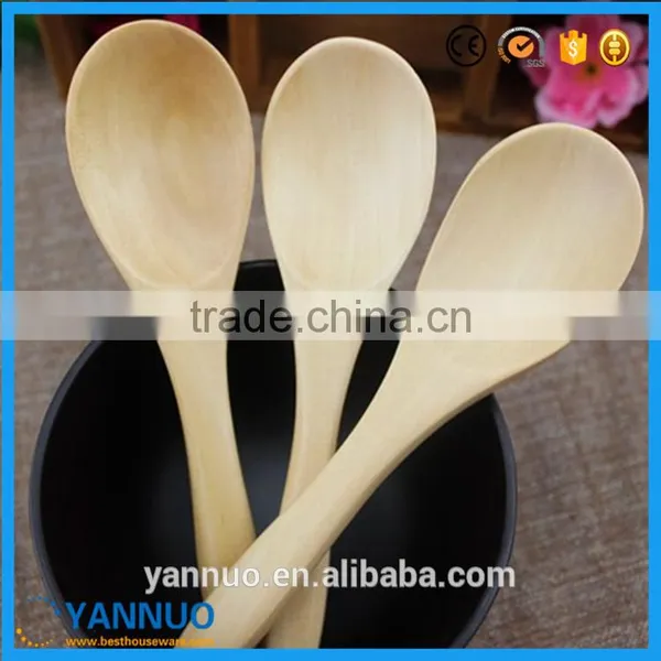 Natural Mini Wood Honey Ice Cream Spoon, Small Wooden Spoon
